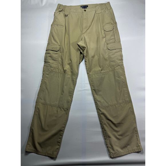5.11 Tactical Series Men's Khaki Tactical Cargo Pants - Size 38x36 (38x35) - Picture 1 of 3